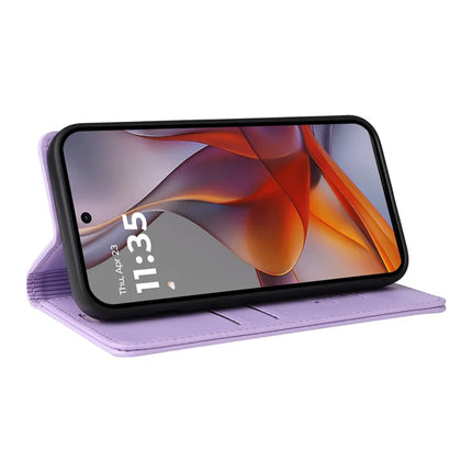 YIKATU YK-001 For Motorola Moto G75 5G Case Stand Leather Phone Cover Strong Magnetic Closure