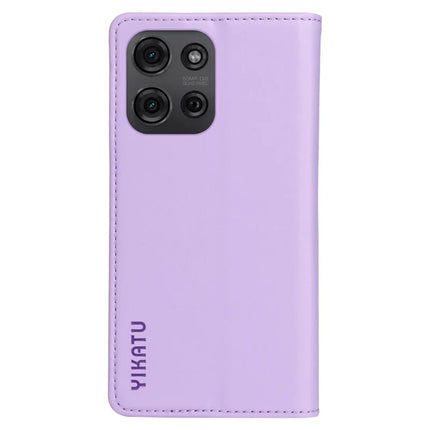 YIKATU YK-001 For Motorola Moto G75 5G Case Stand Leather Phone Cover Strong Magnetic Closure