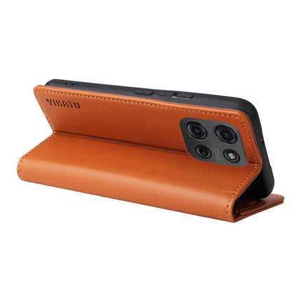 YIKATU YK-001 For Motorola Moto G75 5G Case Stand Leather Phone Cover Strong Magnetic Closure