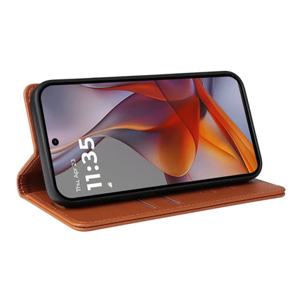 YIKATU YK-001 For Motorola Moto G75 5G Case Stand Leather Phone Cover Strong Magnetic Closure