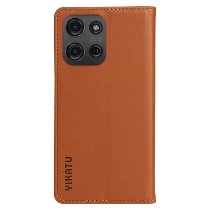 YIKATU YK-001 For Motorola Moto G75 5G Case Stand Leather Phone Cover Strong Magnetic Closure