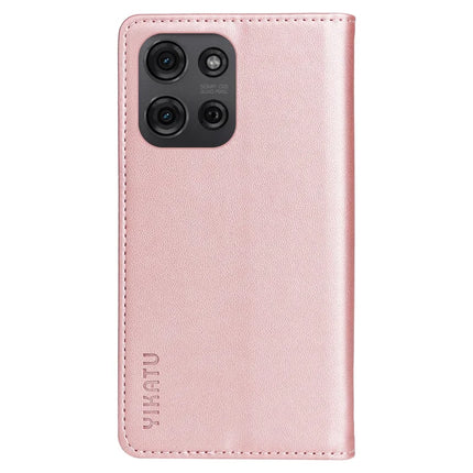 YIKATU YK-001 For Motorola Moto G75 5G Case Stand Leather Phone Cover Strong Magnetic Closure