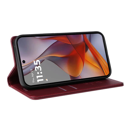YIKATU YK-001 For Motorola Moto G75 5G Case Stand Leather Phone Cover Strong Magnetic Closure