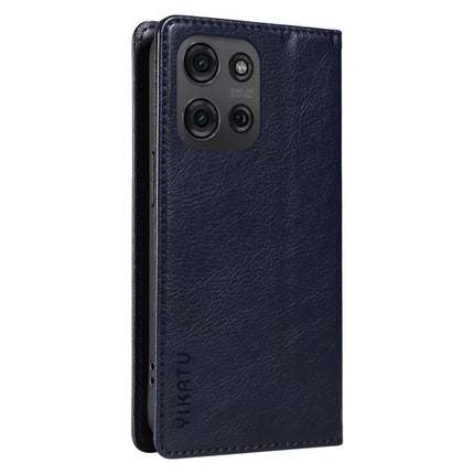YIKATU YK-006 For Motorola Moto G75 5G Case Magnetic Closure Leather Phone Cover Litchi Texture