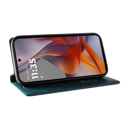 YIKATU YK-006 For Motorola Moto G75 5G Case Magnetic Closure Leather Phone Cover Litchi Texture