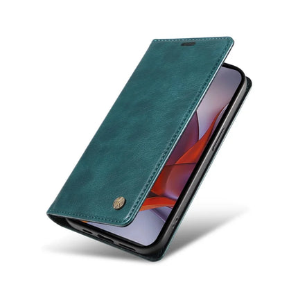 YIKATU YK-006 For Motorola Moto G75 5G Case Magnetic Closure Leather Phone Cover Litchi Texture