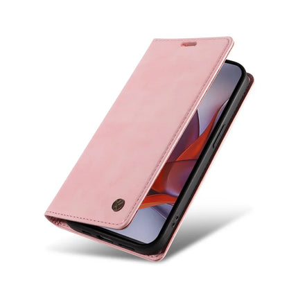 YIKATU YK-006 For Motorola Moto G75 5G Case Magnetic Closure Leather Phone Cover Litchi Texture