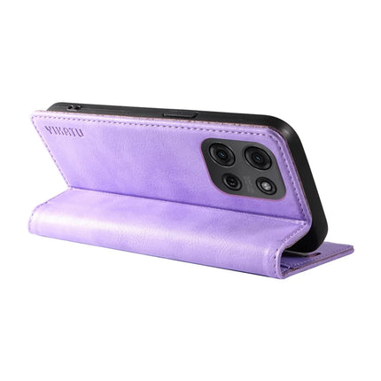 YIKATU YK-006 For Motorola Moto G75 5G Case Magnetic Closure Leather Phone Cover Litchi Texture