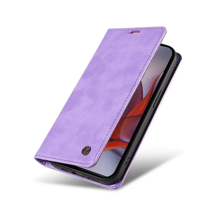 YIKATU YK-006 For Motorola Moto G75 5G Case Magnetic Closure Leather Phone Cover Litchi Texture