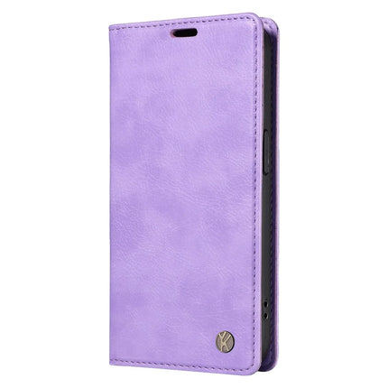 YIKATU YK-006 For Motorola Moto G75 5G Case Magnetic Closure Leather Phone Cover Litchi Texture