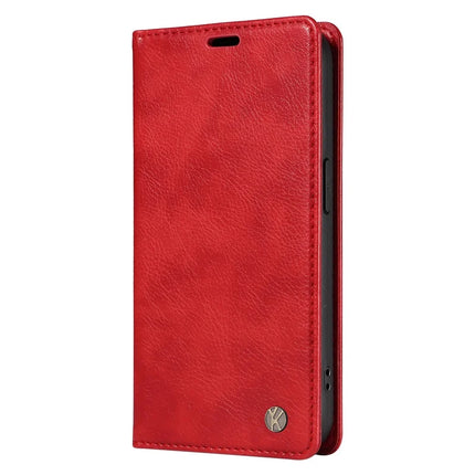 YIKATU YK-006 For Motorola Moto G75 5G Case Magnetic Closure Leather Phone Cover Litchi Texture