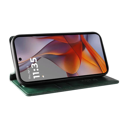 YIKATU YK-006 For Motorola Moto G75 5G Case Magnetic Closure Leather Phone Cover Litchi Texture