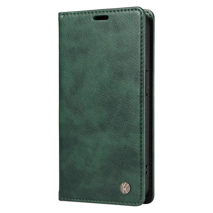 YIKATU YK-006 For Motorola Moto G75 5G Case Magnetic Closure Leather Phone Cover Litchi Texture
