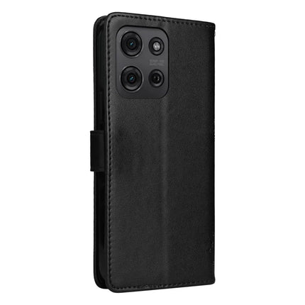 For Motorola Moto G75 5G Case Cat Tree Pattern Flip Leather Phone Cover