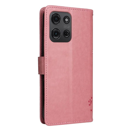 For Motorola Moto G75 5G Case Cat Tree Pattern Flip Leather Phone Cover