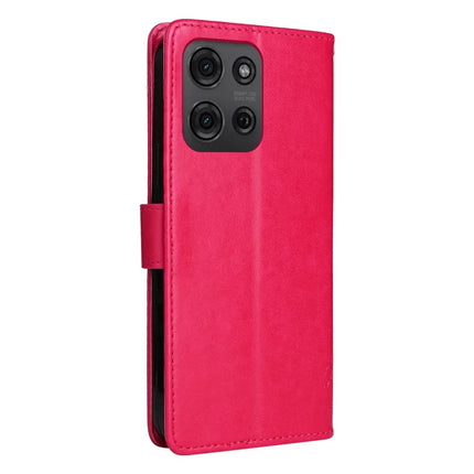 For Motorola Moto G75 5G Case Cat Tree Pattern Flip Leather Phone Cover