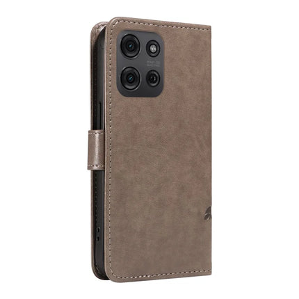 For Motorola Moto G75 5G Case Flower Pattern PU Leather Wallet Phone Cover