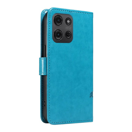 For Motorola Moto G75 5G Case Flower Pattern PU Leather Wallet Phone Cover