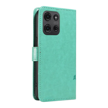 For Motorola Moto G75 5G Case Flower Pattern PU Leather Wallet Phone Cover