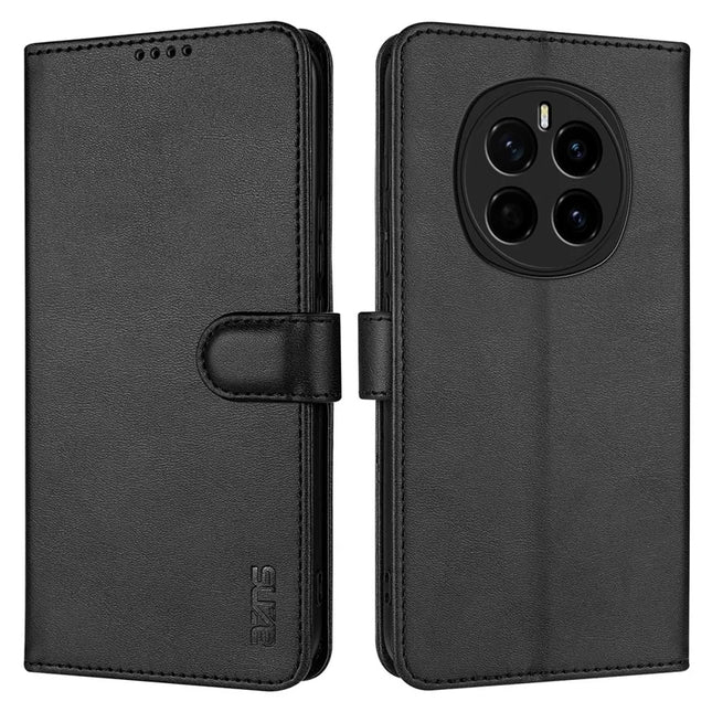 AZNS For Honor Magic7 5G Case PU Leather Wallet Phone Cover - Black