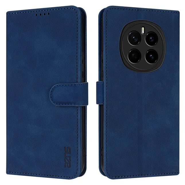 AZNS For Honor Magic7 5G Case PU Leather Wallet Phone Cover - Blue