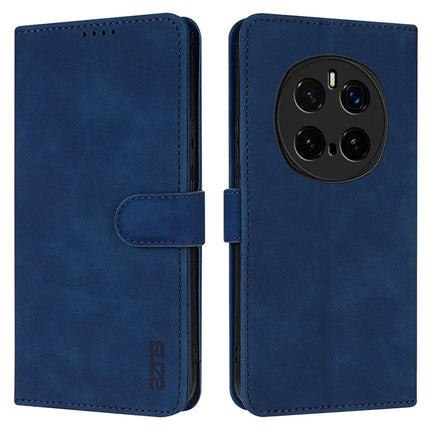 AZNS For Honor Magic7 Pro 5G Case PU Leather Wallet Phone Cover - Blue