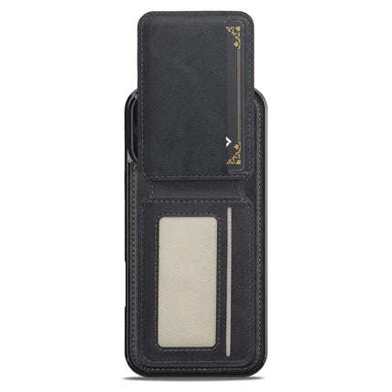 LC.IMEEKE L3 For iPhone 16 Pro Max Magnetic Case Detachable Card Holder Leather+TPU Mobile Cover