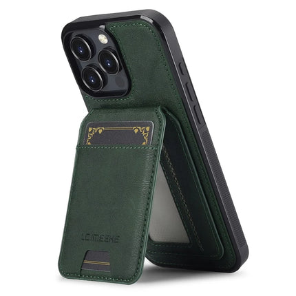 LC.IMEEKE L3 For iPhone 16 Pro Max Magnetic Case Detachable Card Holder Leather+TPU Mobile Cover