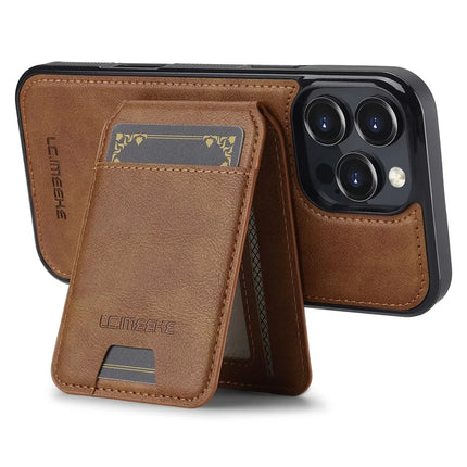 LC.IMEEKE L3 For iPhone 16 Pro Max Magnetic Case Detachable Card Holder Leather+TPU Mobile Cover