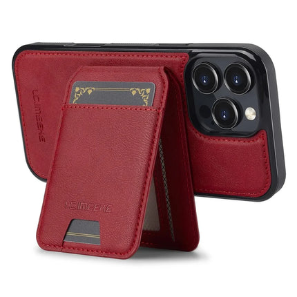 LC.IMEEKE L3 For iPhone 16 Pro Max Magnetic Case Detachable Card Holder Leather+TPU Mobile Cover