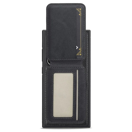 LC.IMEEKE L3 For Samsung Galaxy S23 Ultra Magnetic Case Detachable Card Holder Leather+TPU Mobile Cover