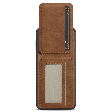 LC.IMEEKE L3 For Samsung Galaxy S23 FE Magnetic Case Detachable Card Holder Leather+TPU Mobile Cover