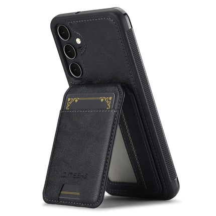 LC.IMEEKE L3 For Samsung Galaxy S23 FE Magnetic Case Detachable Card Holder Leather+TPU Mobile Cover