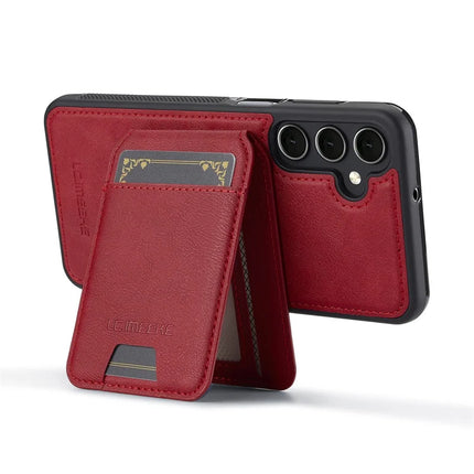 LC.IMEEKE L3 For Samsung Galaxy S23 FE Magnetic Case Detachable Card Holder Leather+TPU Mobile Cover