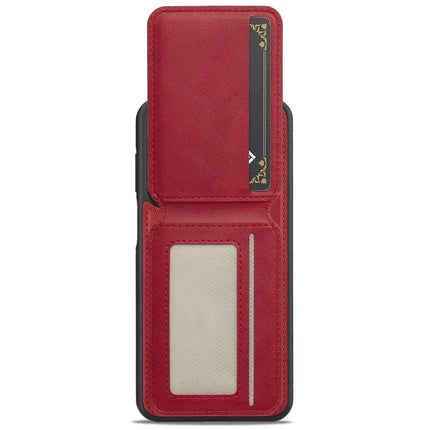 LC.IMEEKE L3 For Samsung Galaxy S23 FE Magnetic Case Detachable Card Holder Leather+TPU Mobile Cover