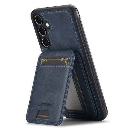 LC.IMEEKE L3 For Samsung Galaxy S23 FE Magnetic Case Detachable Card Holder Leather+TPU Mobile Cover