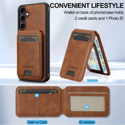 LC.IMEEKE L3 For Samsung Galaxy A15 4G / 5G Magnetic Case Detachable Card Holder Leather+TPU Mobile Cover
