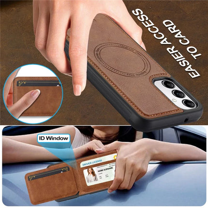 LC.IMEEKE L3 For Samsung Galaxy A34 5G Magnetic Case Detachable Card Holder Leather+TPU Mobile Cover