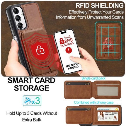 LC.IMEEKE L3 For Samsung Galaxy A34 5G Magnetic Case Detachable Card Holder Leather+TPU Mobile Cover