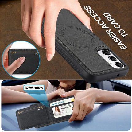 LC.IMEEKE L3 For Samsung Galaxy A34 5G Magnetic Case Detachable Card Holder Leather+TPU Mobile Cover