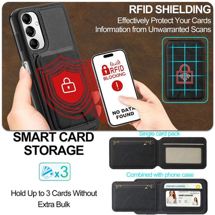 LC.IMEEKE L3 For Samsung Galaxy A34 5G Magnetic Case Detachable Card Holder Leather+TPU Mobile Cover
