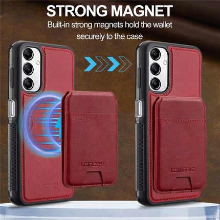 LC.IMEEKE L3 For Samsung Galaxy A34 5G Magnetic Case Detachable Card Holder Leather+TPU Mobile Cover