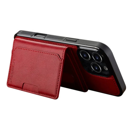 LC.IMEEKE L5 For iPhone 16 Pro Magnetic Phone Case Leather Back Cover with Detachable Card Holder
