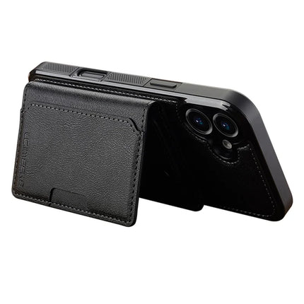 LC.IMEEKE L5 For iPhone 16 Plus Magnetic Phone Case Leather Back Cover with Detachable Card Holder