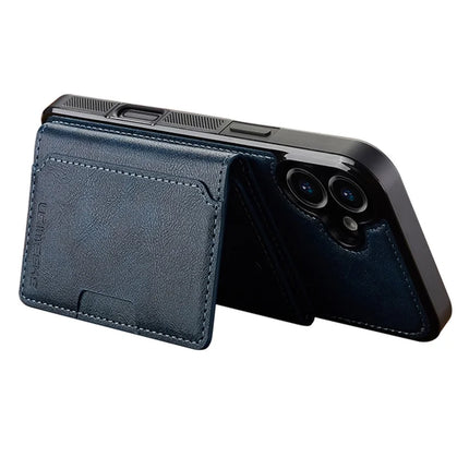 LC.IMEEKE L5 For iPhone 16 Plus Magnetic Phone Case Leather Back Cover with Detachable Card Holder