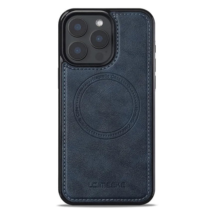 LC.IMEEKE L5 For iPhone 15 Pro Max Magnetic Phone Case Leather Back Cover with Detachable Card Holder