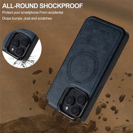 LC.IMEEKE L5 For iPhone 15 Pro Max Magnetic Phone Case Leather Back Cover with Detachable Card Holder