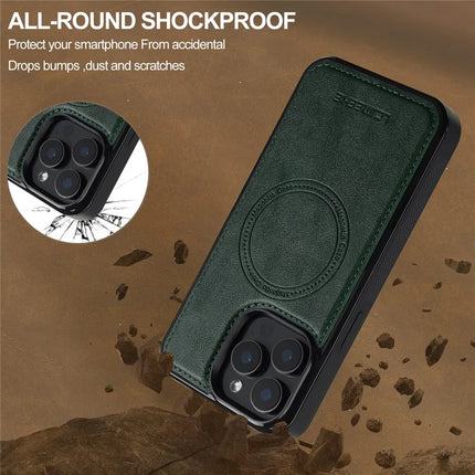 LC.IMEEKE L5 For iPhone 15 Pro Max Magnetic Phone Case Leather Back Cover with Detachable Card Holder