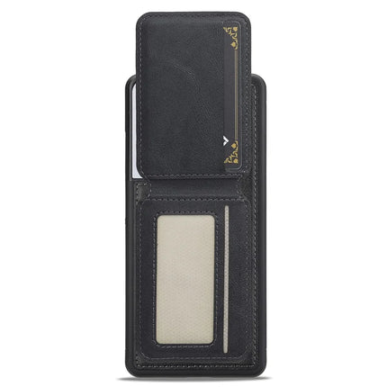 LC.IMEEKE L3 For Samsung Galaxy S22 Ultra 5G Magnetic Case Detachable Card Holder Leather+TPU Mobile Cover