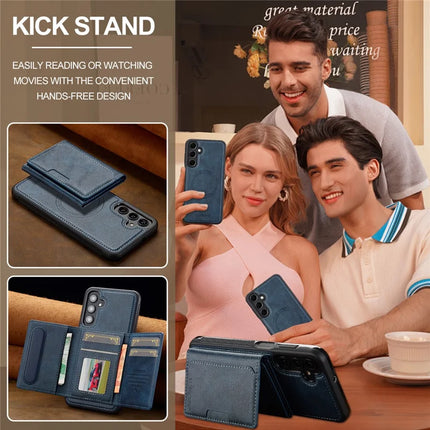 LC.IMEEKE L5 For Samsung Galaxy A15 4G / 5G Magnetic Phone Case Leather Back Cover with Detachable Card Holder